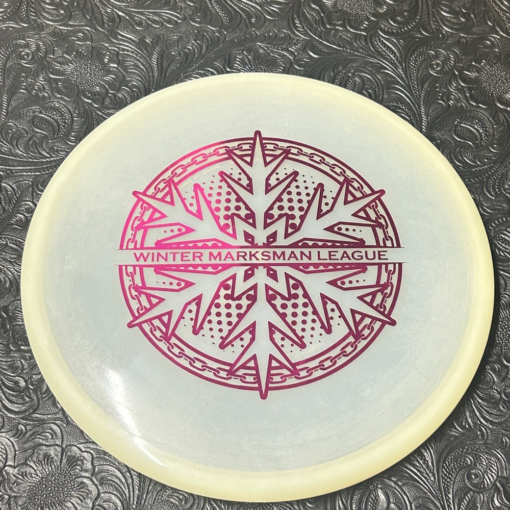 New Latitude 64 Glow Mercy w Winter Marksman League Stamp on Disc
